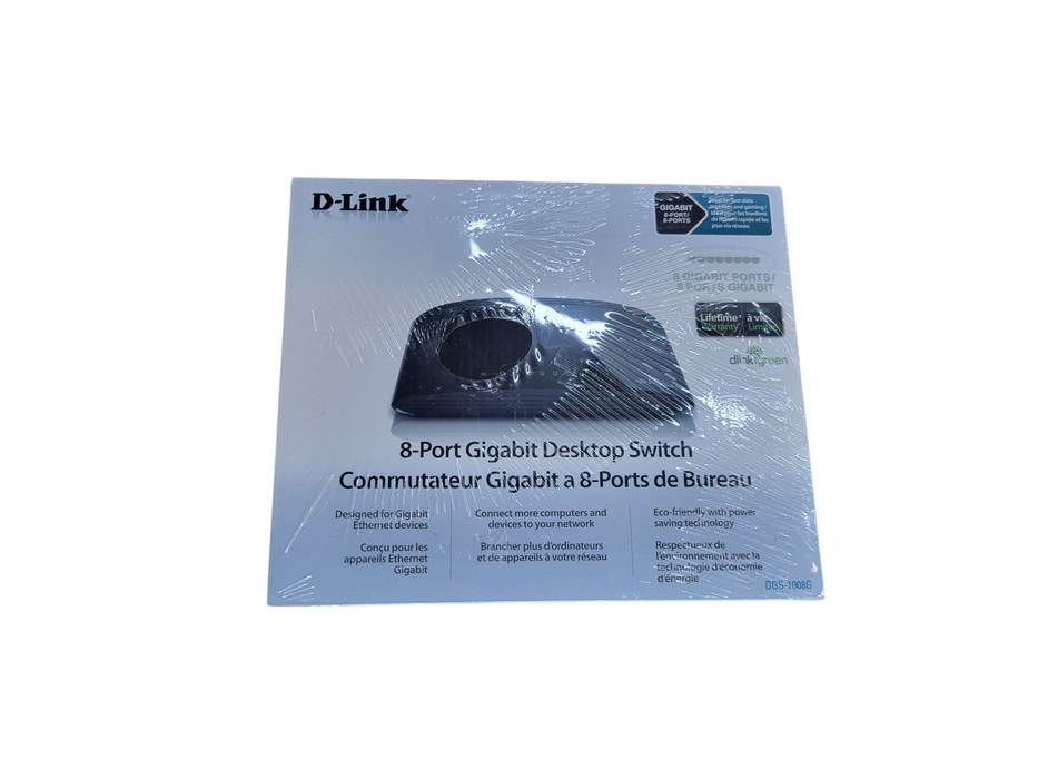 D-Link 8-Port Gigabit Desktop Switch (DGS-1008G)