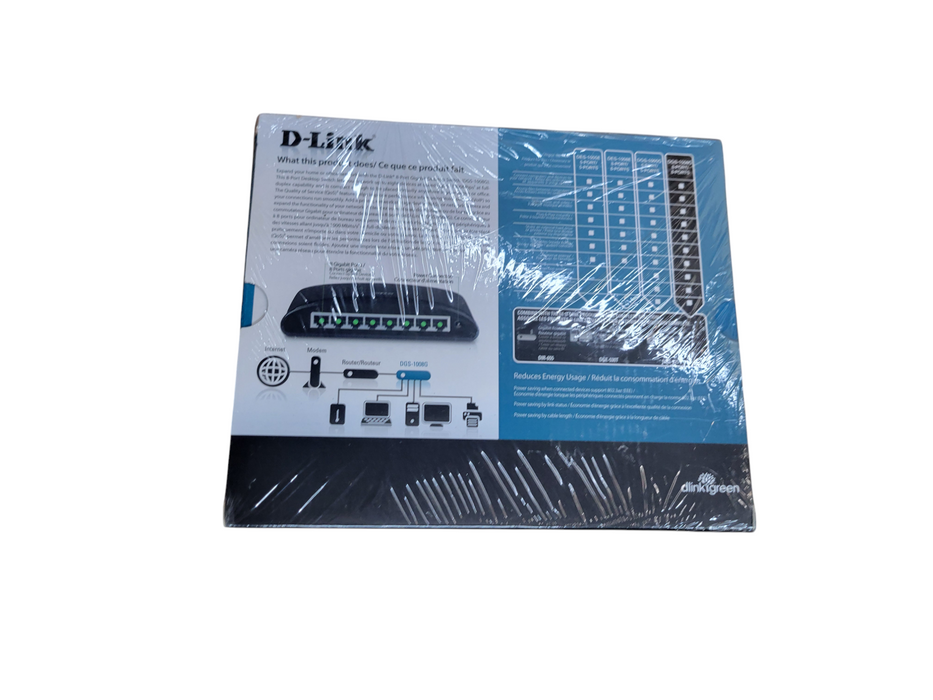D-Link 8-Port Gigabit Desktop Switch (DGS-1008G)