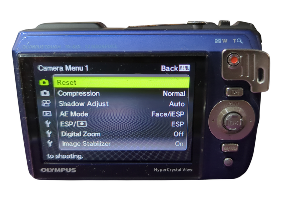 Olympus Tough TG-820 12 MP Digital Camera Waterproof w/ Battery