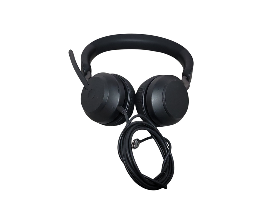 Jabra USB-C Wired Black Headphones with case