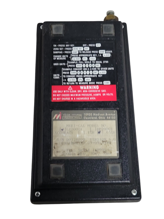 Meri-Cal DP2000I .05%R Digital Manometer Calibrator, READ