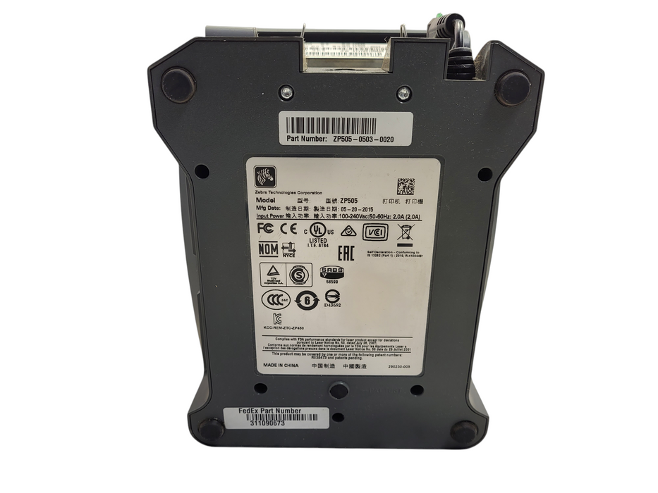 Zebra ZP505 Thermal Label Printer Shipping Printer