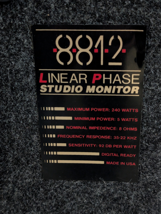Linear Phase 8812 Vintage 3-Way Floor Standing Speaker