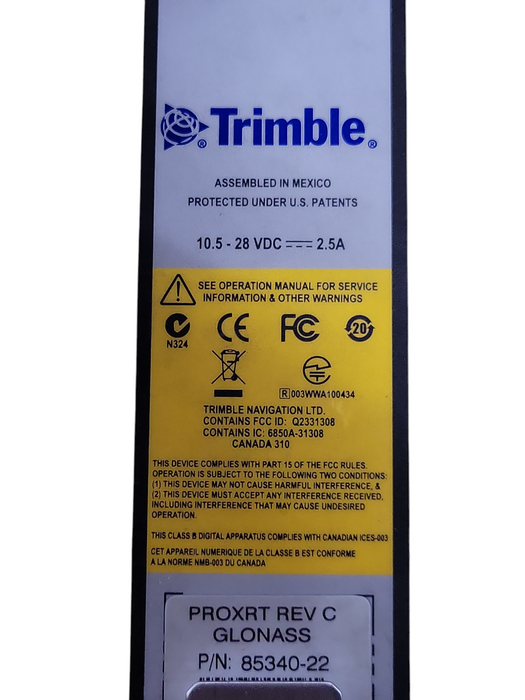 Trimble PROXRT REV C GLONASS  85340-22 only, READ