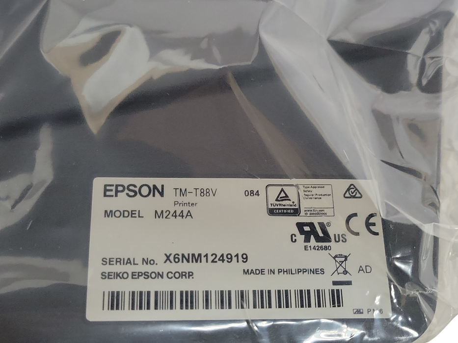 Open-Box Epson TM-T88V M244A Network port and USB port, With PWR Adapter.