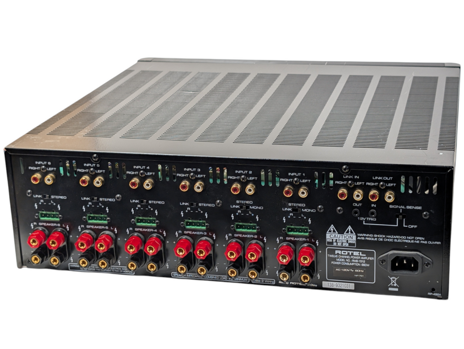Rotel Twelve Channel Power Amplifier Model RMB-1512