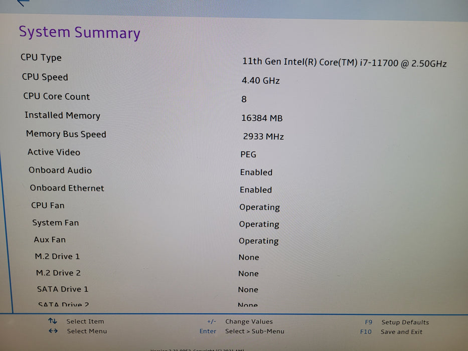 Lenovo Legion T5 2610B6 - Intel Core i7-11700 16GB DDR4 NO HDD
