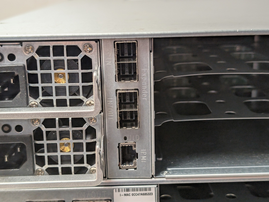 Supermicro 847E2C-R1K23JBOD SAS3 44-Bay JBOD SAS Expander CSE-PTJBOD-CB3 2x1200W