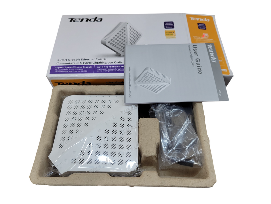 Tenda 5-Port Ethernet Network Switch 5 x 10/100/1000Mbps