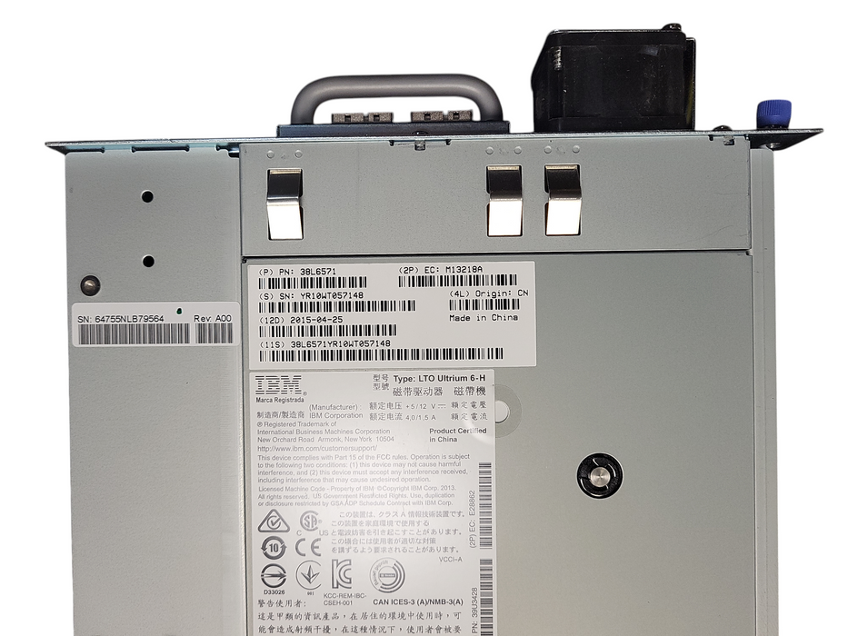 Overland NEO Series® StorageLoader® w/ IBM LTO6 38L6571