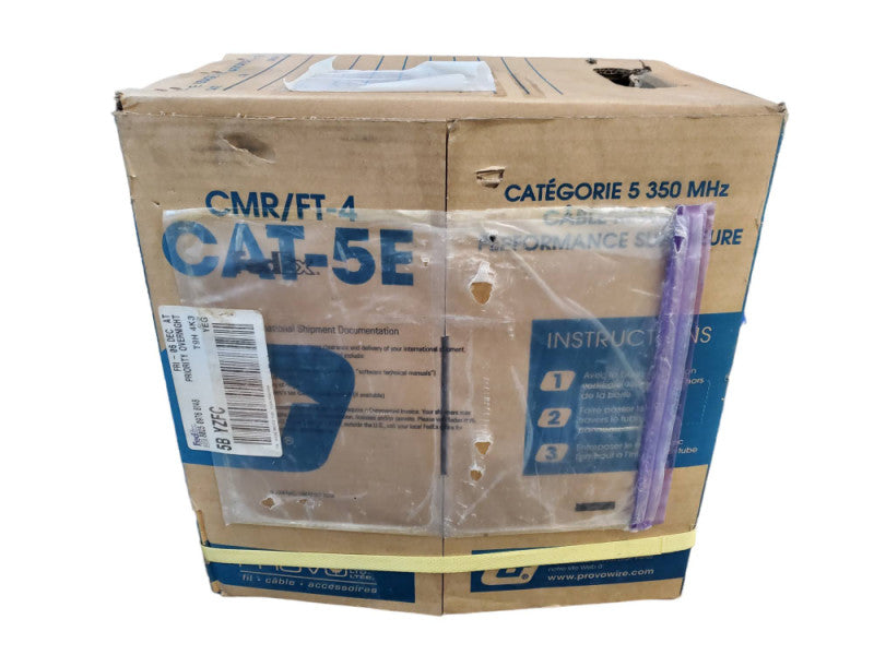 PROV CMR/FT-4 CAT-5E Black Network Cable ~270m Spool @