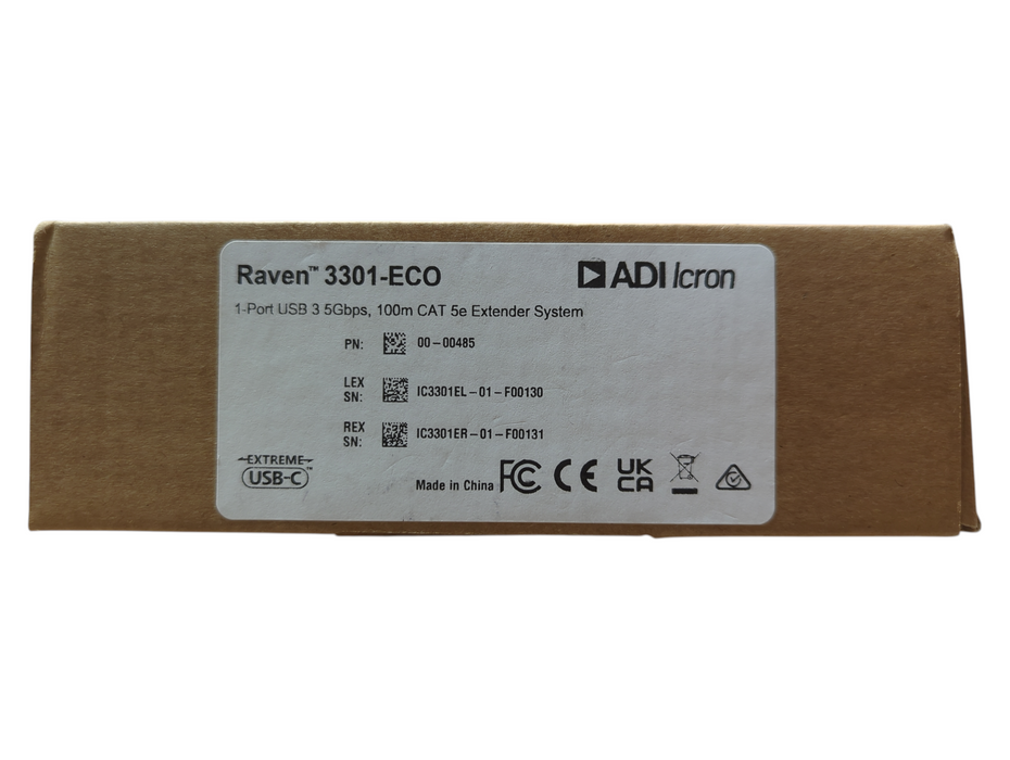 Icron Raven 3301-ECO Single-Port Cat 5e USB Extender System