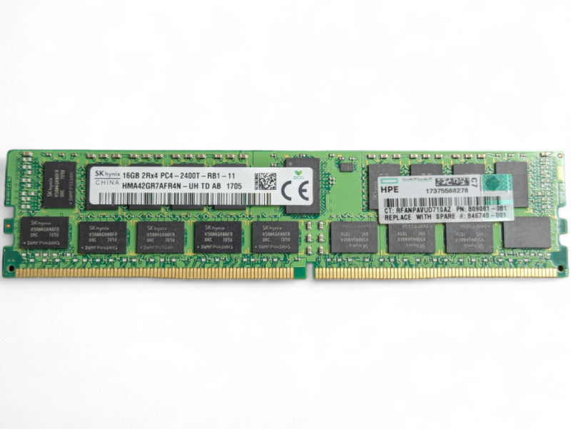 16GB SK Hynix DDR4 Server Memory RAM 2Rx4 PC4-2400T-RB1-11 Q