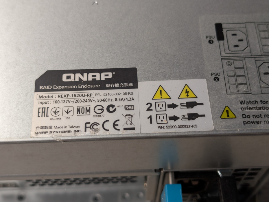 QNAP 12Gbps SAS RAID Raid Expansion Enclosure 16 bays REXP-1620U-RP READ
