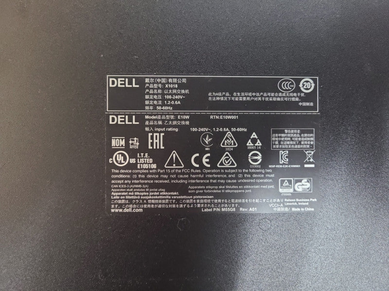 Dell X1018 E10W001 16-Port Gigabit Ethernet Smart Managed Network Switch