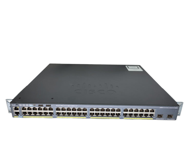 Cisco WS-C2960X-48LPD-L | 48-Port Gigabit PoE Switch 2x SPF %
