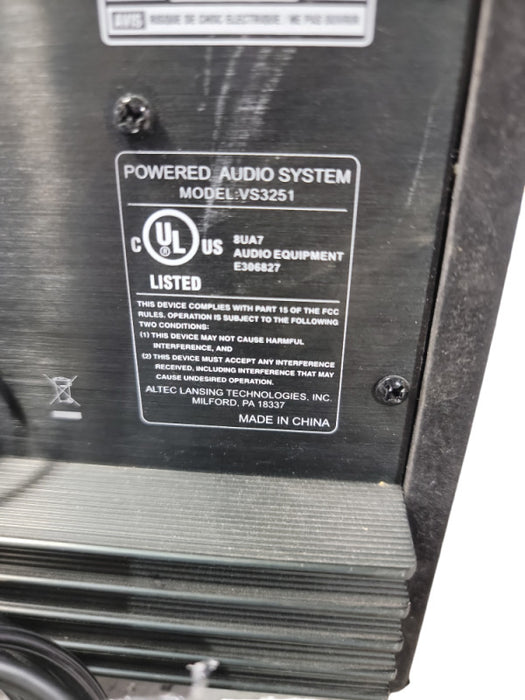 Altec Lansing VS3251 5.1 Channel Computer system Subwoofer only