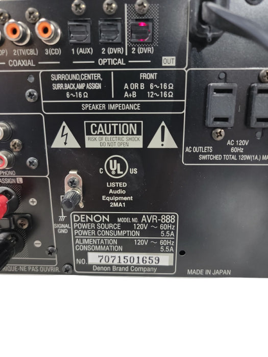 Denon AVR 888 AV Surround Receiver