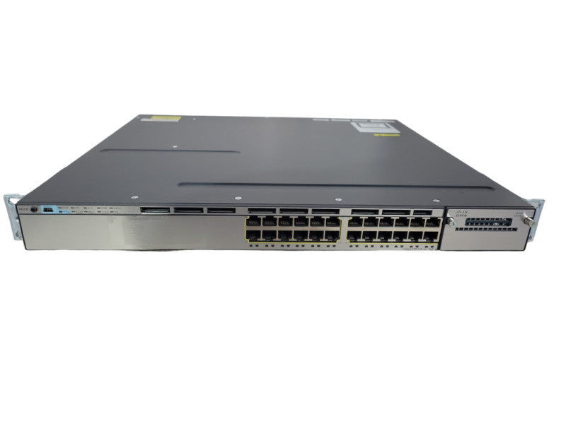 Cisco WS-C3750X-24P-S 24 Port Gigabit PoE+ Managed Switch !