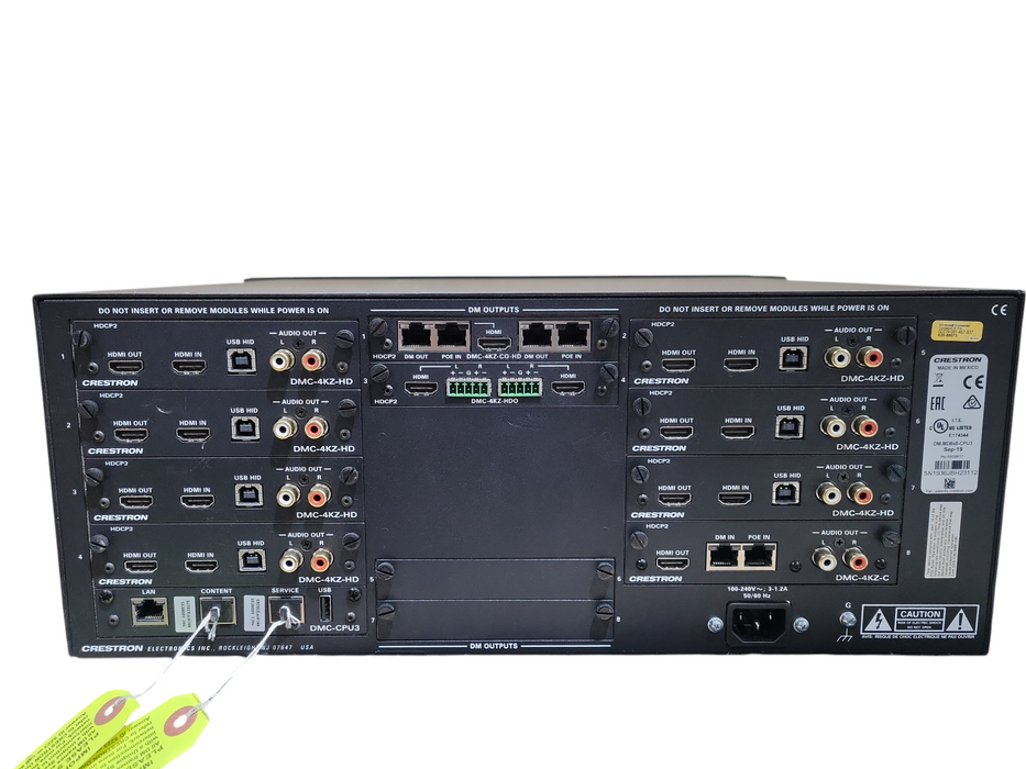 Crestron DM-MD8X8-CPU3 8x8 DigitalMedia Switcher READ