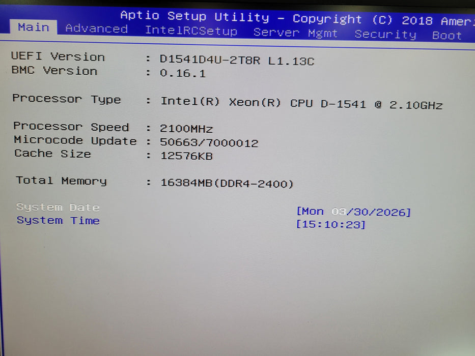 Datto S3P4000 - Intel Xeon D-1541 16GB DDR4 NO HDD