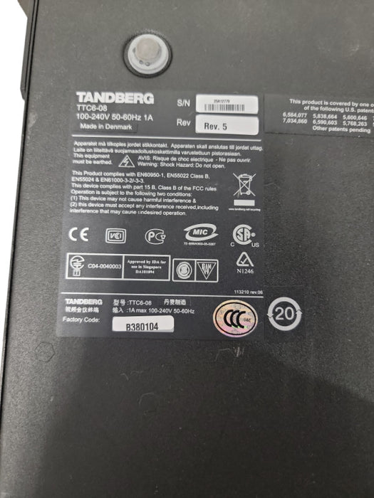 Tandberg - TTC6-08 - TelePresence Codec Video Conference Unit