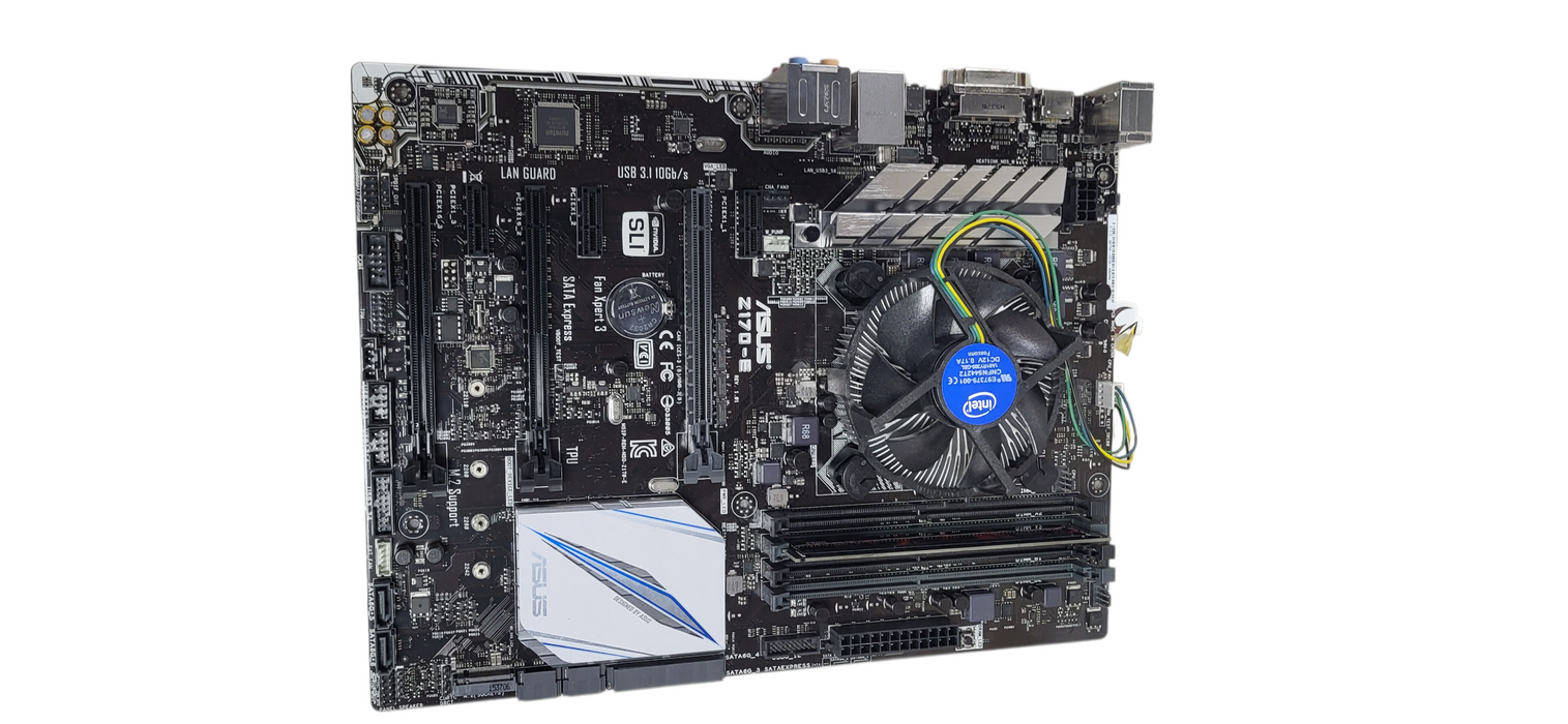 ASUS Z170-E  Motherboard W/ Core i7-6700 CPU, 8GB DDR4 |No I/O shield