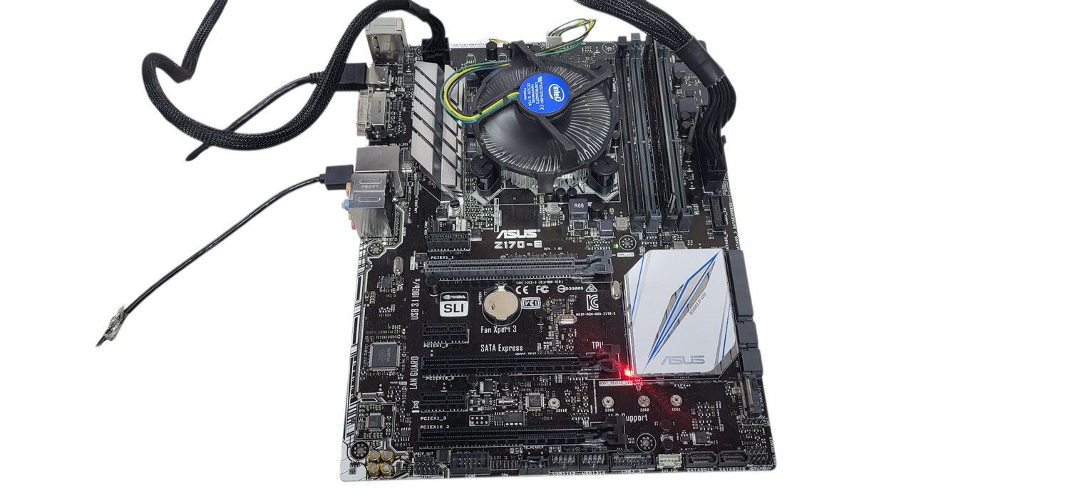ASUS Z170-E  Motherboard W/ Core i7-6700 CPU, 8GB DDR4 |No I/O shield