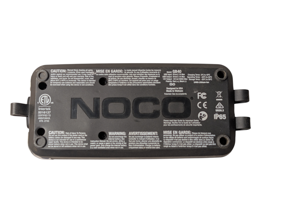 NOCO BOOST Plus 12V 1000A GB40 Battery Booster Pack Portable Jump Starter