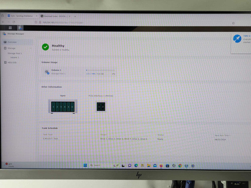 Synology DiskStation DS1618+ NAS with 6x Seagate IronWolf NAS 1.92TB SSDs _