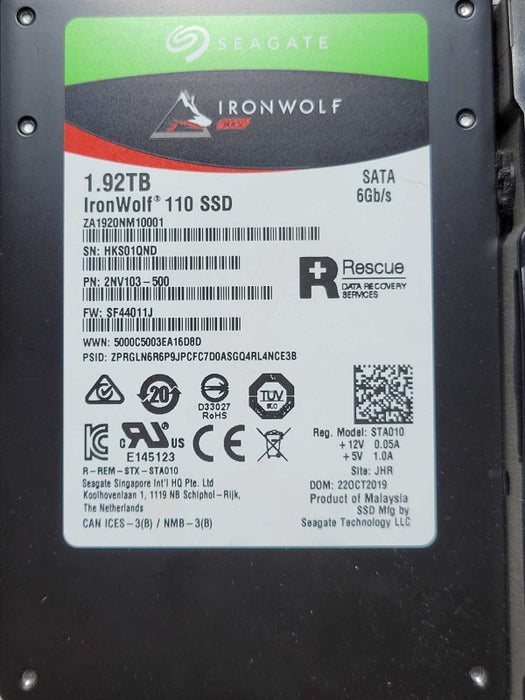 Synology DiskStation DS1618+ NAS with 6x Seagate IronWolf NAS 1.92TB SSDs _