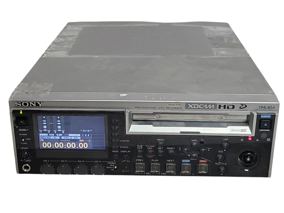 Sony PDW-F70 XDCAM HD Professional Disc Recorder Deck - Power Tested - READ