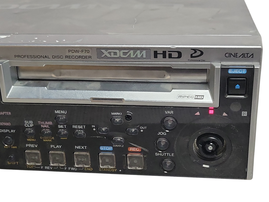 Sony PDW-F70 XDCAM HD Professional Disc Recorder Deck - Power Tested - READ