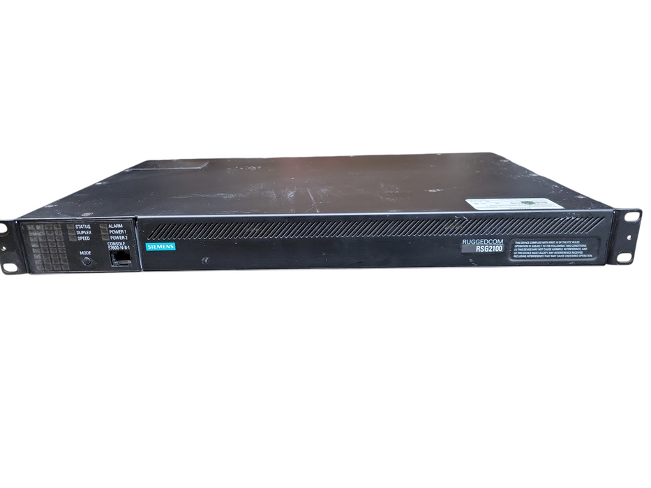 SIEMENS RUGGEDCOM RSG2100 32M INDUSTRIAL NETWORK SWITCH READ