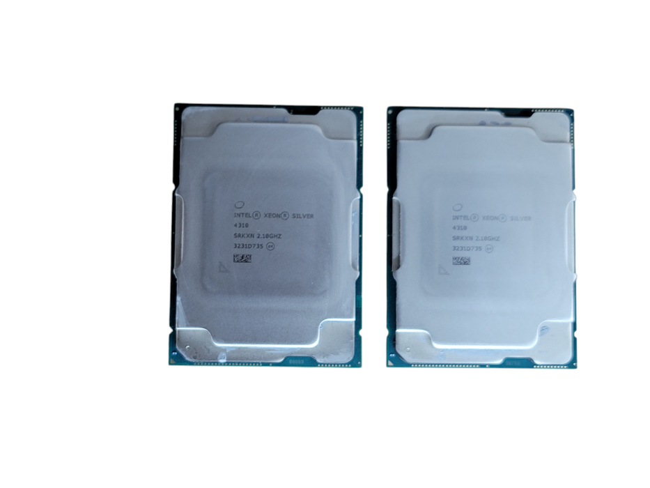 Lot of 2x - Intel Xeon Silver 4310 2.10GHz 12-Core 24 Threads SRKXN FCLGA4189