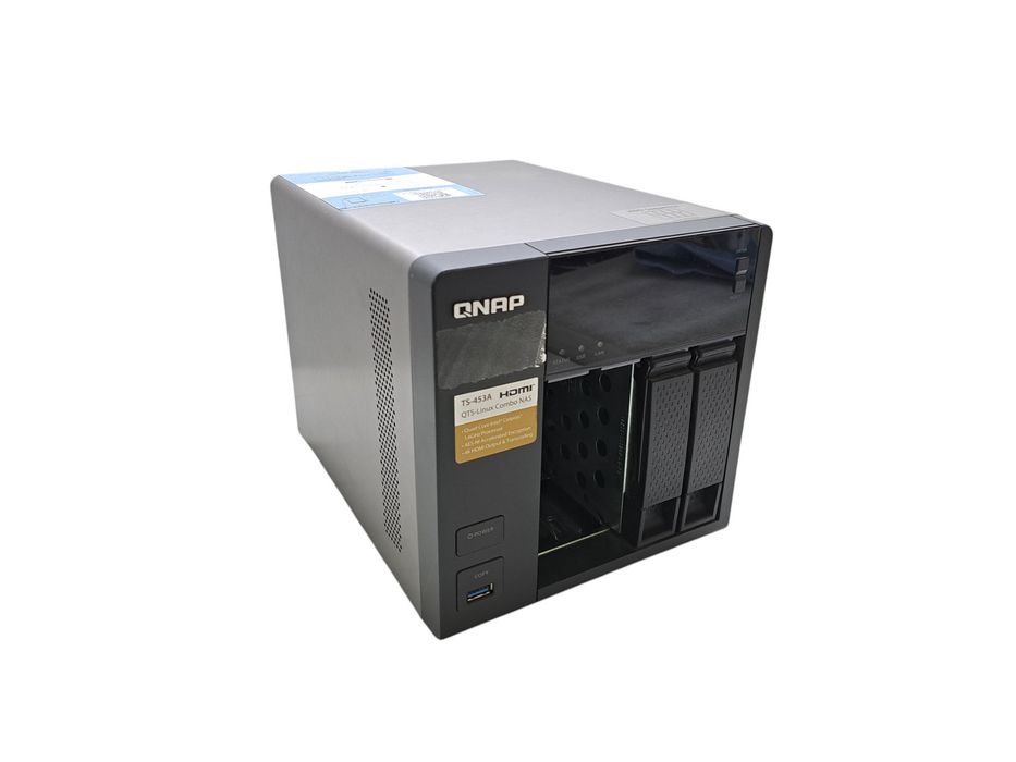 QNAP TS-453A | 4-Bay Network Attached Storage NAS w/ 2x Caddies