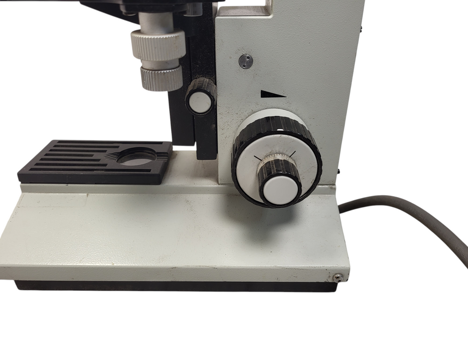 Vintage CARL ZEISS JENA BINOCULAR MICROSCOPE 10/0.25, L25/0.35, 40/0.65, 160/-A