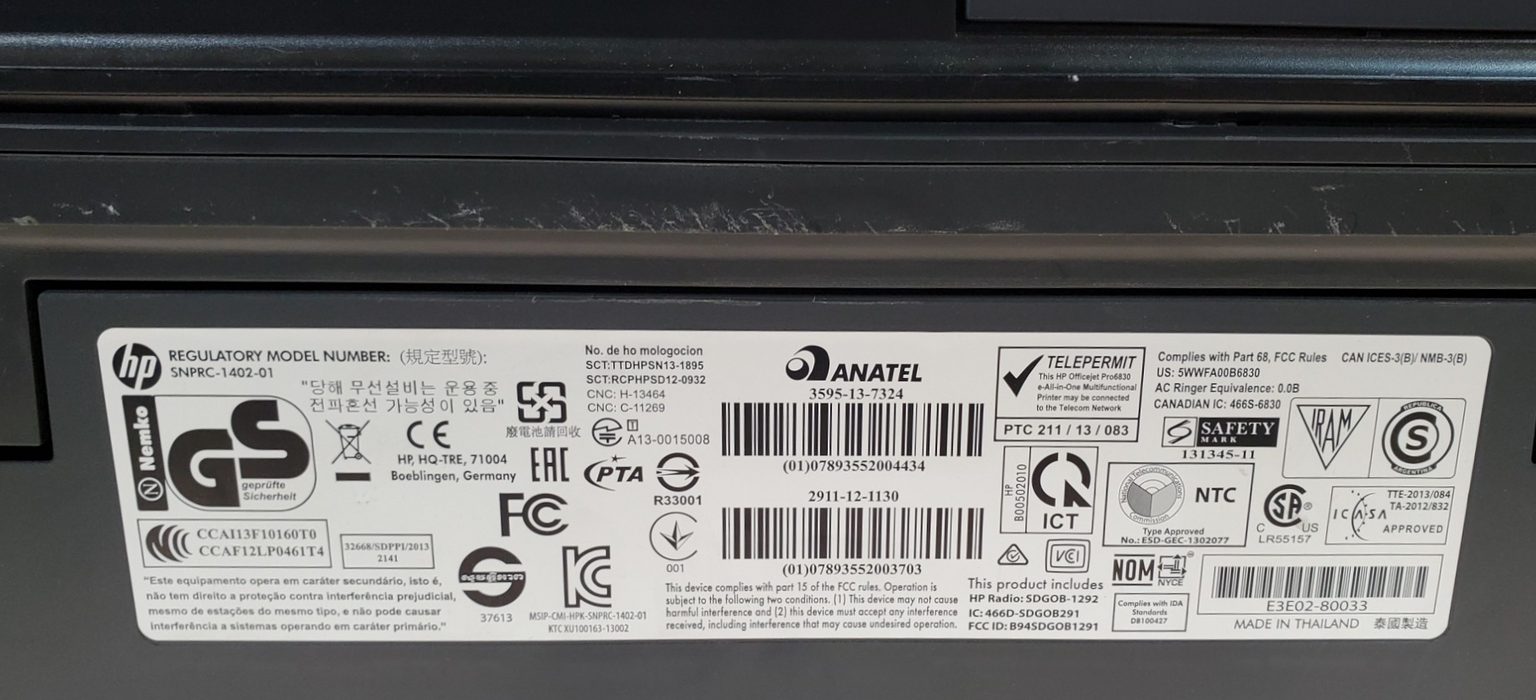 HP OfficeJet 6815 e-All-in-One Inkjet Printer