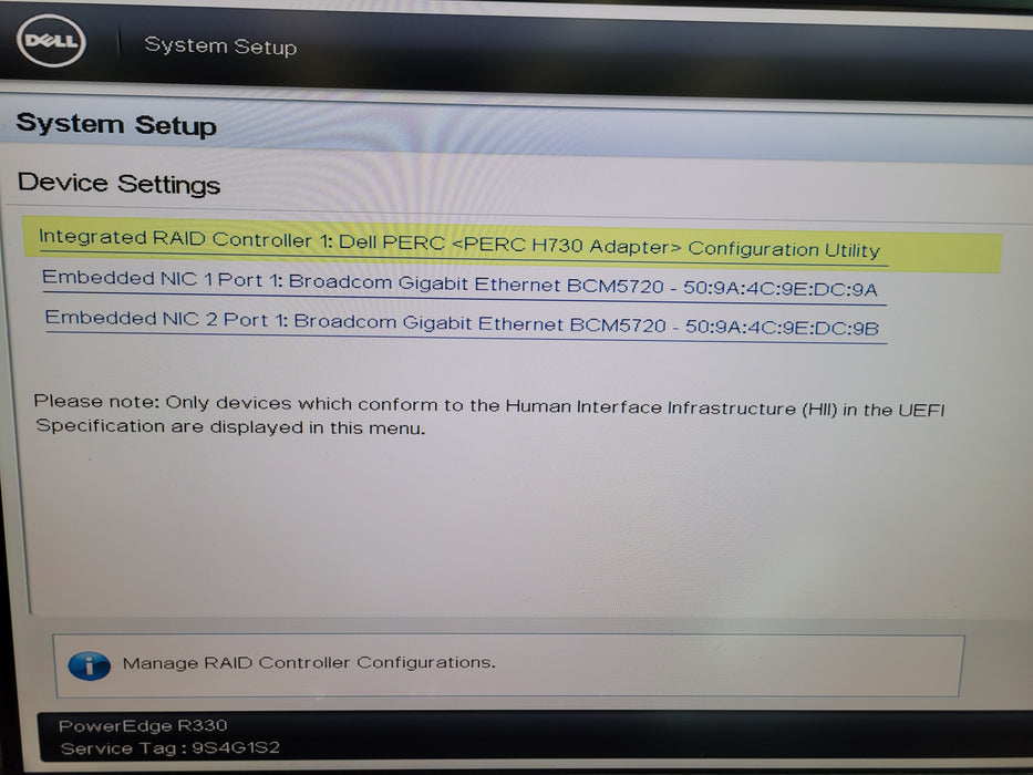 Dell PowerEdge R330 - Xeon E3-1240 v6 16GB DDR4 PERC H730 2x350W PSU