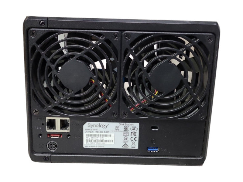 Synology 4 Bay NAS DiskStation DS918+ 4GB RAM, No HDD, No Caddies