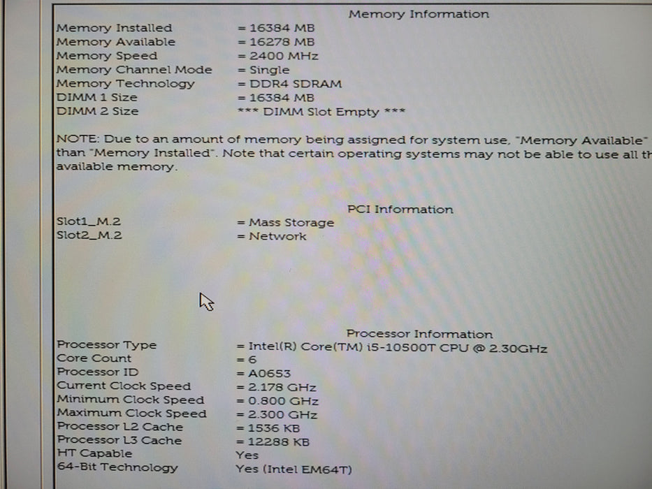 Dell OptiPlex 3080 Micro i5-10500T CPU | 8GB DDR4 RAM | 256GB NVMe
