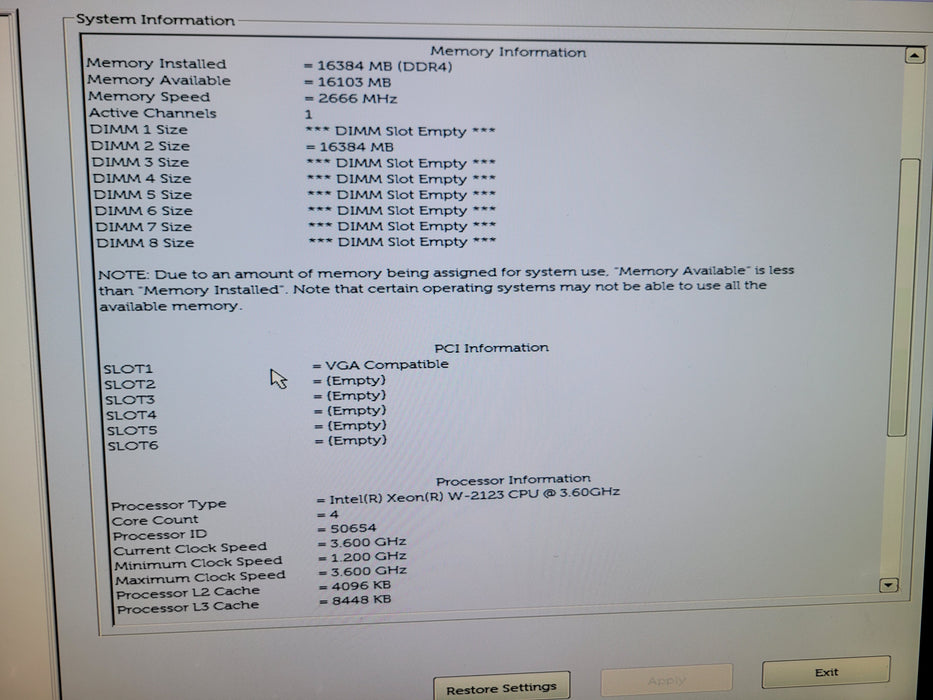 Dell Precision T5820 - Xeon W-2123 16GB DDR4 NO HDD 950W PSU