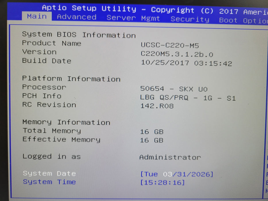 Cisco UCS C220 M5SX BE6000M Xeon Silver 4114 CPU|16GB DDR4| AVAGO MEGA RAID
