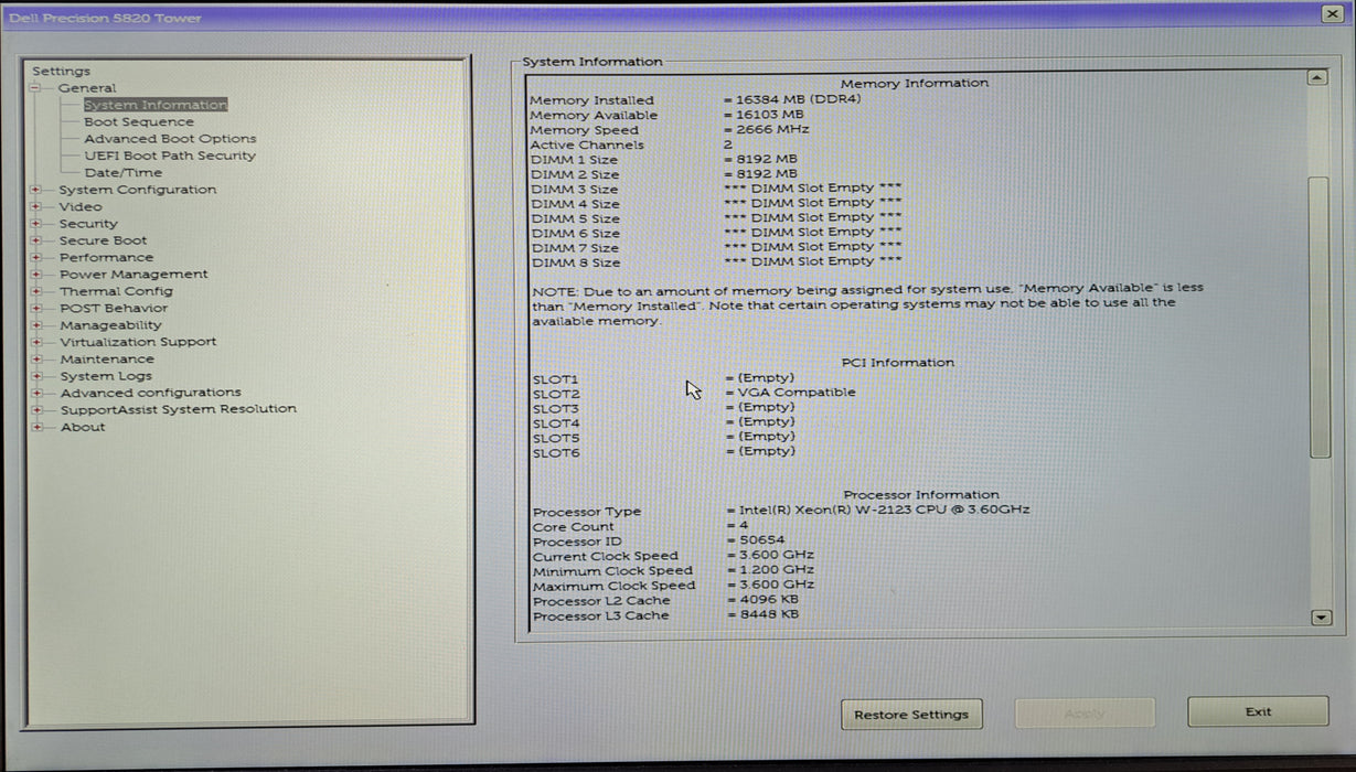 Dell Precision 5820 Tower | Xeon W-2123 @3.6GHz, 16GB DDR4, Quadro K4200, No HDD