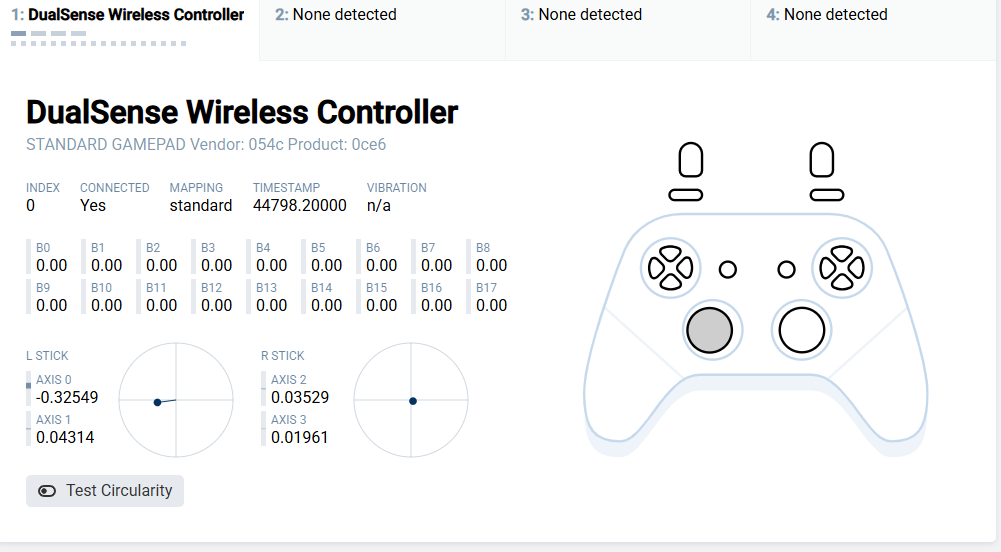ps5 Dualsense Wireless Controller - White (READ)