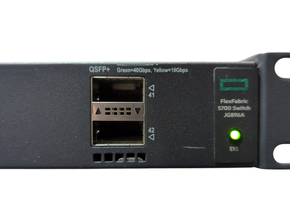 HPE FlexFabric 5700 Switch, 40x10GbE/2x40GbE QSFP+, JG896A, READ