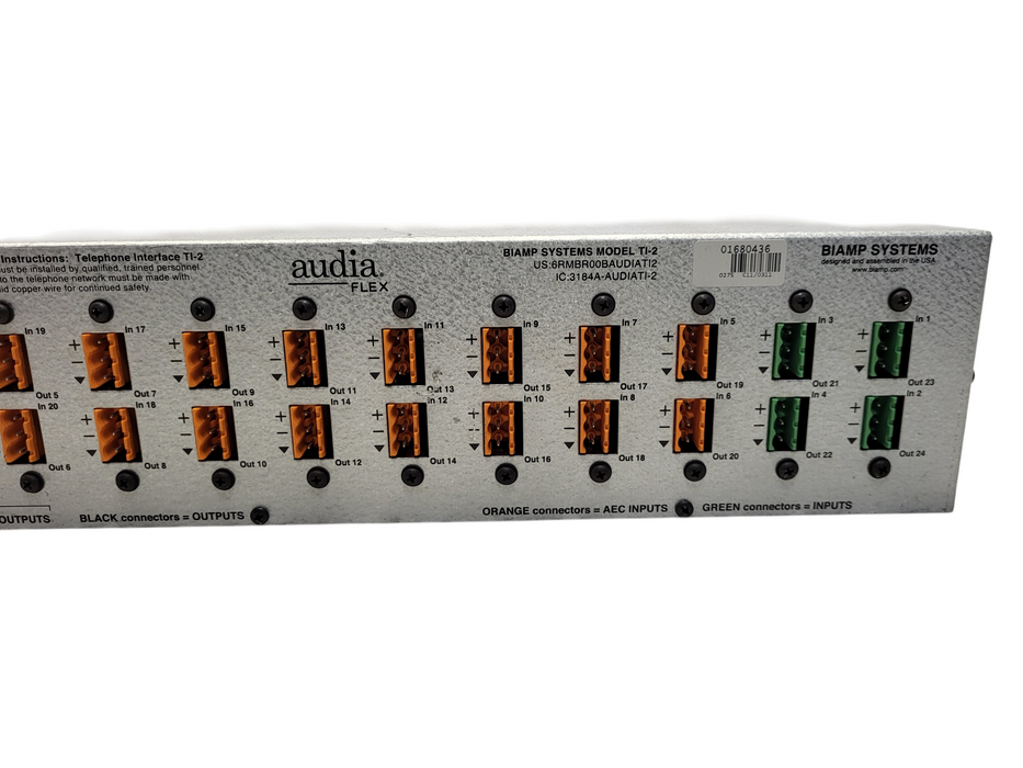 Biamp Systems Audia Flex Model TI-2 Digital Audio Processor