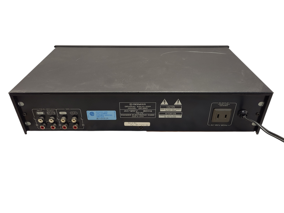 Pioneer GR-560 Dual 7-Band Linear Stereo Graphic Equalizer