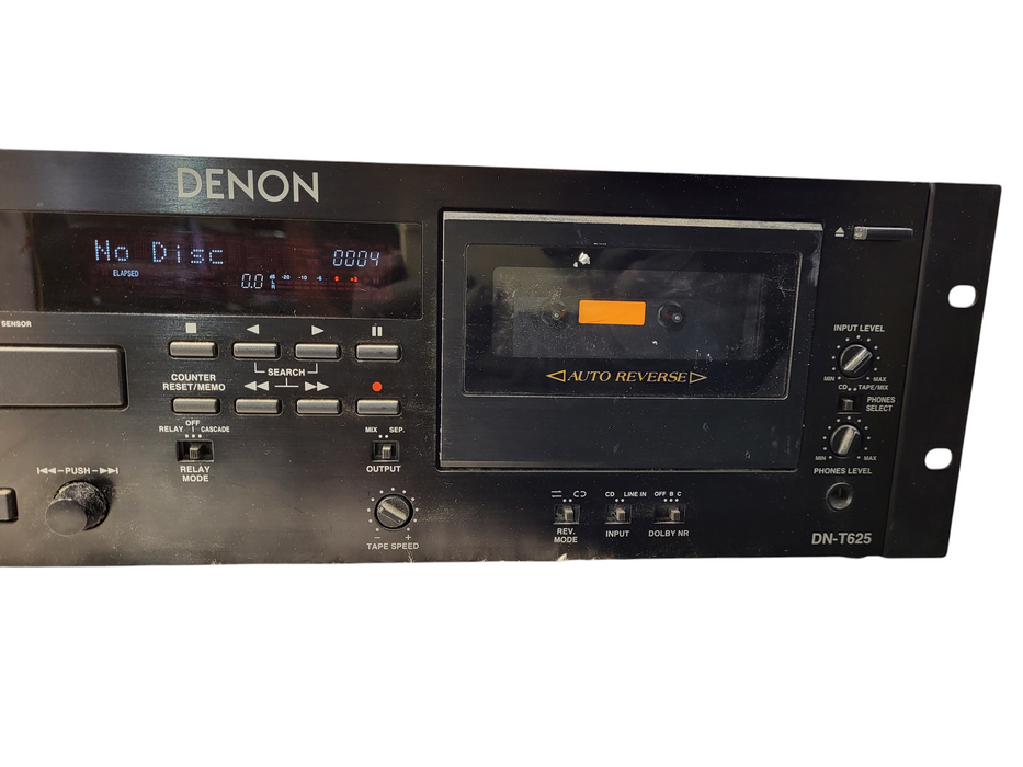 Denon DN-T625 Professional CD/Cassette W/Rack Mount READ
