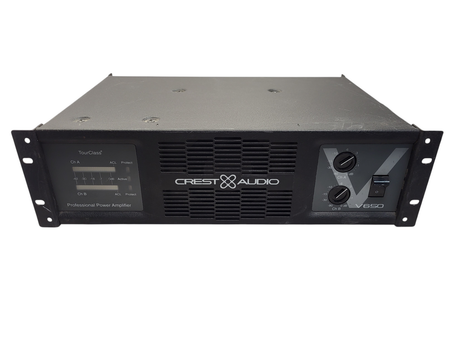 Crest Audio Model V650 TourClass 2-Channel Professional Power Amplifier 200-850W